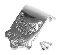 AKOOSY Premium Metal Mandolin Tailpiece Feathered Design Replacement Part for Mandolin Repair Kit Easy to Install and Practical Guitar Accessory