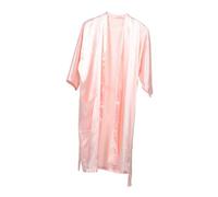 AKOOSY Professional Salon Client Gown Pink Kimono Style Cape Quick Drying Haircut Smock for Spa Barber Hotel Bathroom Fits All with Luxurious Fabric and Protective Design