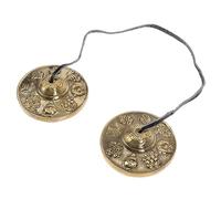 AKOOSY Pure Copper Ring the Bell Cymbals for Yoga Meditation Handcrafted Percussion Instrument for Spiritual Practices
