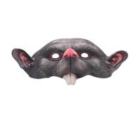 AKOOSY Realistic Dark Grey Rat Mask for Adults, 3D Mouse Half Face Mask Halloween Costume Party Accessory, Animal Headgear for Carnival Cosplay and Mardi Gras