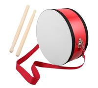 AKOOSY Red Marching Snare Drum for Strap Lightweight Hand Drum Enhancing Rhythm Skills and Teamwork for School Band Performances and Musical Education