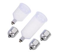 AKOOSY Refillable Airbrush Paint Bottles with Oxygen Injection Corrosion-Resistant Plastic Spray Pigment Cups Detachable Gravity Feed Containers for Precise Flow Control and Versatile