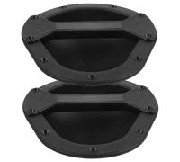 AKOOSY Replacement Pulls Heavy Duty 2pcs Black Recessed Speaker Handles with Sleek Modern Design Plastic Speaker Handle Set for Easy Adjustment and Versatile Use