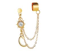 AKOOSY Retro Golden Ear Earrings One-piece Creative Ear Decoration Vintage Style for Women