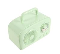 AKOOSY Retro Wireless Wireless Speaker Mini Portable Vintage Green Speaker with 400mah Battery and Plastic Body, Wireless Portable Design for Desk and Home Décor Use
