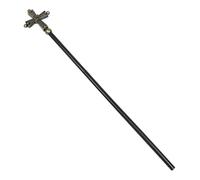 AKOOSY Roman Pope Prop for Adults and Eye-catching Halloween Wizard Costume Staff Religious Role Play Accessory for Priests and Festival Cosplay