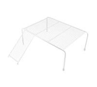 AKOOSY Rutin Chicken Coop Platform with Ladder Hollow out Wire Rack for Pets Safe Play and Exercise for Chickens and Little Animals Cage Decor and Activity Center