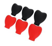 AKOOSY Silicone Makeup Brush Covers Flexible Sturdy 6pcs Protective Sleeves Cosmetics Brush Head Covers and Anti-lost Protection for Travel Use