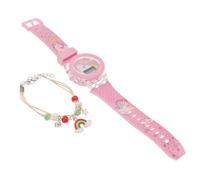 AKOOSY Silicone Watch with Adorable Unicorn Cartoon Design Portable Luminous Electronic Wristwatch for Learning to Read and Wear-resistant Silicone Band