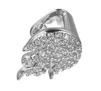 AKOOSY Single Tooth Grill Cap with Rhinestone Flame Design Hollow Hip Hop Mouth Jewelry for Men Women Stylish Concert Costume Accessory for Party Stage Cosplay