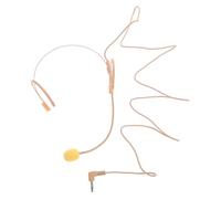 AKOOSY Small Skin Tone Wired Headset Mic System with Earhook, Omnidirectional Double Over-ear Microphone, Voice Amplifier Presentation Microphone for Teachers and Tour Guides