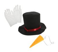 AKOOSY Snowman Hat Set Christmas Winter Frosty Costume Snowman DIY Accessories Party Supplies Cloth