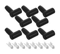 AKOOSY Spark Plugs Caps Vehicles Spark Plug Boot Cover Car Accessories 90-degree Rubber Positive Locking Terminals Easy Removal 1.69x1.34x0.67in