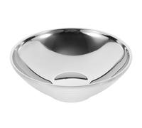 AKOOSY Stainless Steel Reusable Ramen Bowl for Household Use Practical Double Layer Soup and Noodle Bowl Suitable for Baking and Parties Simple and Elegant Design