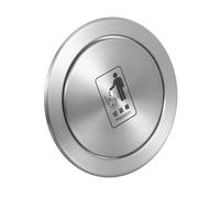 AKOOSY Stainless Steel Swing Flap Trash Lid Recessed Countertop Garbage Can Cover for Kitchen Bathroom Compact Spaces Spill-resistant Design