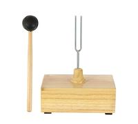 AKOOSY Steel Tuning Fork with Wooden Mallet and Resonance Speaker Box Physics Teaching Prop for Sound Wave Experiments School Science and Instrument Tuning