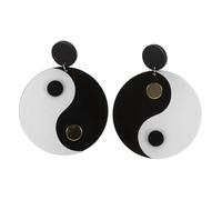 AKOOSY Stylish Tai Chi Bagua Earrings for Women Lightweight Statement Ear Drops Creative Large Dangling Jewelry gift for for for for for for Choice for Girlfriends and Moms Easy to Match Fashion