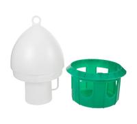 AKOOSY Thickened Bird Water Dispenser for Cage Parrot Pigeon Cockatiel Drinker with Transparent Design for Easy Monitoring and Effortless Cleaning