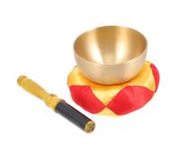 AKOOSY Tibet Buddha Sound Bowl for Meditation Therapy Handcrafted Copper Singing Bowl with Mallet for Yoga Stress Relief Mindfulness Practices for Healers Students