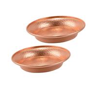 AKOOSY Tibetan Brass Buddhist Offering Bowls Small Size Copper Ritual Water Bowls for Home Decor and Meditation 2pcs Set