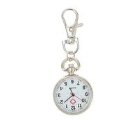 AKOOSY Titanium Alloy Nurse Pocket Watch Silver Modern Advanced Design Precise Time Keeping Safe Boys and Girls School Watch for Children and Elderly