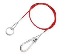 AKOOSY Trailer Breakaway Cable 1m Stainless Steel Emergency Brake Cable with Quick Release Hook for Caravan Rv and Boat Trailer Safety