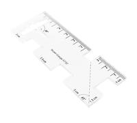 AKOOSY Transparent Acrylic Quilting Ruler with Accurate Scale and Angle Markings for Precise Sewing Cutting and Craft Projects Easy to Read Design for Quilters and Tailors