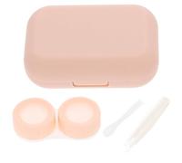 AKOOSY Travel Contact-Lens Case with Mirror for Women Lightweight Abs and Glass Material Fine Workmanship Portable Contacts Lens Organizer Suitable for Outdoor Use and Can be Put in Your
