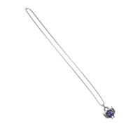 AKOOSY Turkish Evil Eye Necklace for Women Stainless Steel Chain Amulet Pendant Protection Against Bad Luck Stylish Purple Fashion Accessory