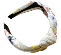 AKOOSY Twisted Wide Headband for Women Lightweight Fabric Hairband with Knotted Design, Compact and Trendy Hair Accessory Suitable for Travel and Special Occasions