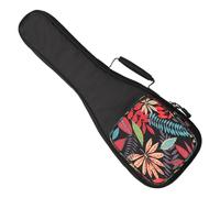 AKOOSY Ukulele Carry Bag Thick Padded Protective Case with Double Shoulder Straps Lightweight Portable Carrying Pouch Large Front Pocket for Accessories