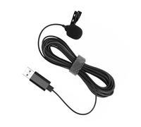 AKOOSY USB Lavalier Microphone with High Sensitivity and Background Noise Elimination, Aluminium Alloy Clip Mic for Game Voice and Singing in Chats, Compatible with Laptop and Desktop