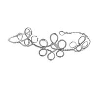 AKOOSY Vintage Flapper Metal Wire Headband Frame for DIY Hair Crown Making, Large Single Circle Iron Headdress Base Stable Wear and Easy Assembly Interface, for Party Headdress Wire Stand