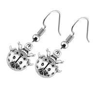 AKOOSY Vintage Style Ladybug Hook Earrings for Women and Teens Lightweight Metal with Allergy Christmas Valentines Day Year Fashion Jewelry