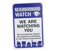 AKOOSY Vintage We Are Watching You Caution Sign for Home Security Neighborhood Watch Warning Plaque with Pre Drilled Outdoor Wall Sign for Garden Fence Gate and Safety