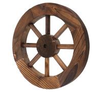 AKOOSY Vintage Wooden Wagon Wheel Wall Decor for Garden Study