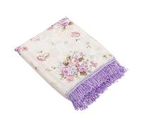 AKOOSY Violet Cotton Guzheng Dust Cover Universal Protective Sleeve for Guzheng Instrument with Floral Pattern for Music Instrument Care and Storage