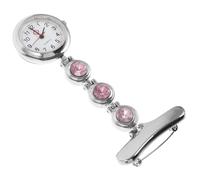AKOOSY Watch Keeping Inlay Alloy Design Material Nurse Dazzling with Elegant Lapel Practical Tool for Track of Time and Nurses Students