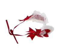AKOOSY Whimsical Cat Ear Headband Lolita Bow Hair Accessory Comfortable Headband for Women Cosplay Party Dress up