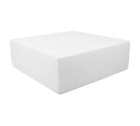 AKOOSY White Foam Cube for DIY Crafts, Paintable Smooth Surface Block | Blank Foam for Crafting, Suited to Students and Floral Designers, Party Signage, Glitter or Sequins