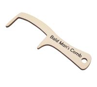 AKOOSY Wide Tooth Comb Large Beige Hair Comb with Precision Design Wooden for Grooming and Styling Prop for Comedy Acts and Office Use