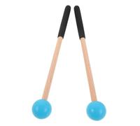 AKOOSY Wood Xylophone Mallets with Ergonomic Handle and Rubber Tips, Hard Maple Drumsticks for Marimba and Percussion Instruments, for Ensemble Playing and Parent-child Interaction