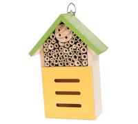 AKOOSY Wooden Insect House Bee Cabin Natural Habitat Garden Decoration Outdoor Nesting Shelter for Bees and Beneficial Bugs Wood Material for Gardeners and Nature Lovers