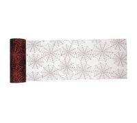 AKOOSY Yards Halloween Spider Web Mesh Ribbon Black and Deep Red Organza Gauze for DIY Crafts Spooky Halloween Decorations Eerie Spider Web Fabric for Party and Haunted House Setup