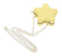 AKOOSY Yellow Bag Star Shape Purse with Chain Strap Cute Shoulder Bag for Women Lightweight and Versatile in Pvc and Alloy for Daily Use