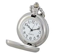 Akopiuto A Group of Wolves Under The Moon Black Vintage Quartz Pocket Watch Men Women Pendant Necklace Hours Clock Gifts Silver