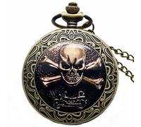 Akopiuto Pocket Watch Colorful Punk Painting Cover Slim Necklace Monster Pendant Deco Clock Boys Girls P1414