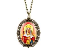Akopiuto Unique Virgin Mary Necklace Quartz Pocket Watch Mother Mary Catholic Religious Pendant Gifts Necklace Women as Collectibles 2020 3