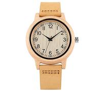 Akopiuto Women Wood Watch Natural All Bamboo Wood Clock Watches Top Brand Luxury Quartz Ladies Dress Watch Wooden Bangle as Best Gifts leatherwoodwatch