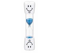 AKORD 2 Minute Sandglass Timer for Brushing Teeth, Blue, Hourglass Visual